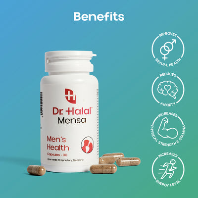 Mensa, Men’s Health, 30 Capsules | 500mg per Capsule: Elevate Your Well-being with Precision Nutrition