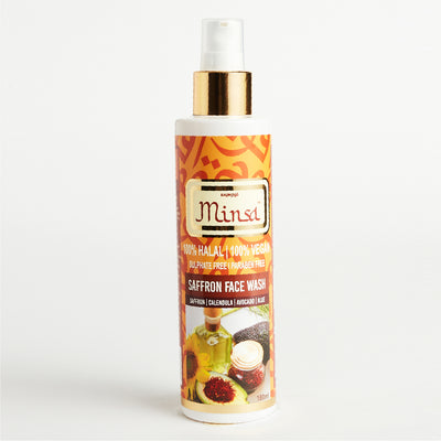 Minsa Saffron Face Wash 180ml: Illuminate Your Skin with the Radiance of Saffron